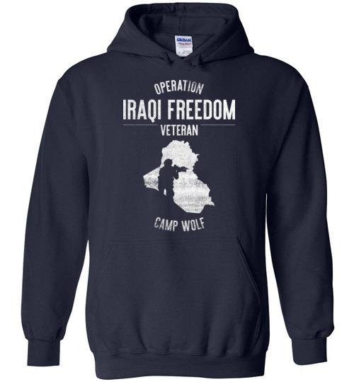 Load image into Gallery viewer, Operation Iraqi Freedom &quot;Camp Wolf&quot; - Men&#39;s/Unisex Hoodie

