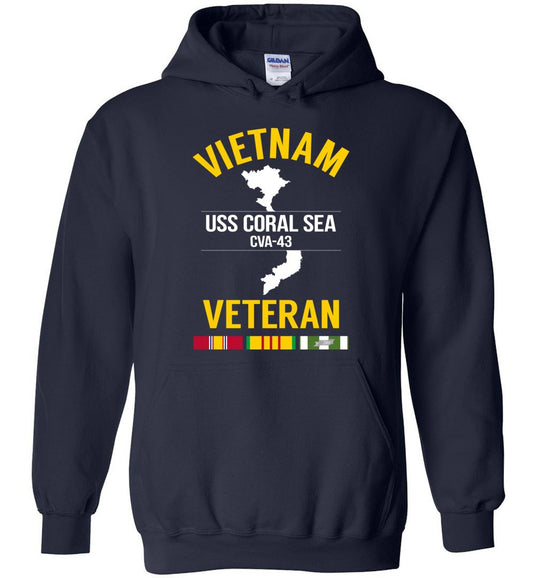 Vietnam Veteran "USS Coral Sea CVA-43" - Men's/Unisex Hoodie
