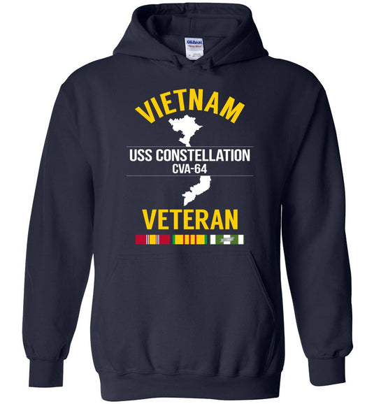 Vietnam Veteran "USS Constellation CVA-64" - Men's/Unisex Hoodie
