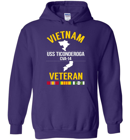 Vietnam Veteran "USS Ticonderoga CVA-14" - Men's/Unisex Hoodie