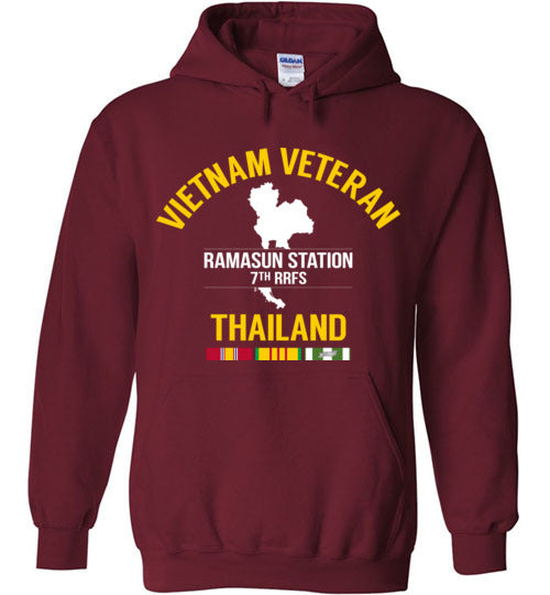 Vietnam Veteran Thailand "Ramasun Station 7th RRFS" - Men's/Unisex Hoodie-Wandering I Store