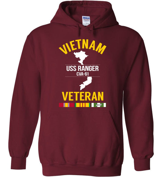Vietnam Veteran "USS Ranger CVA-61" - Men's/Unisex Hoodie