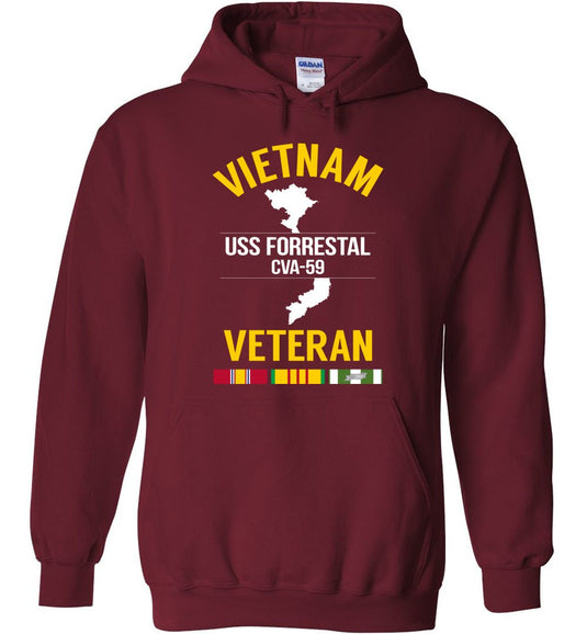 Vietnam Veteran "USS Forrestal CVA-59" - Men's/Unisex Hoodie