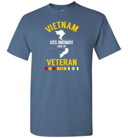 Load image into Gallery viewer, Vietnam Veteran &quot;USS Midway CVA-41&quot; - Men&#39;s/Unisex Standard Fit T-Shirt
