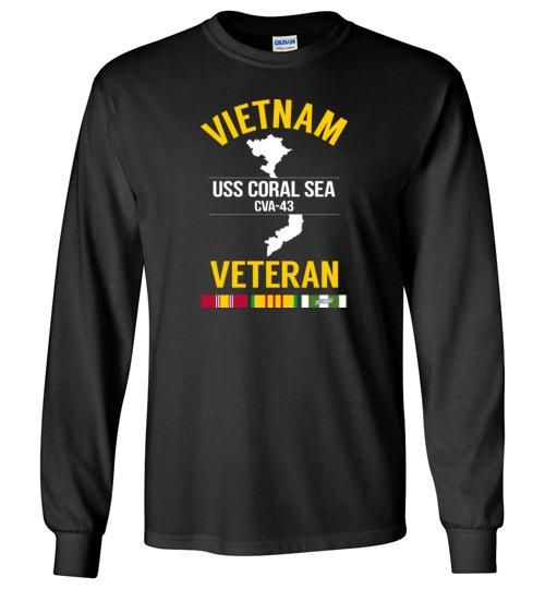Load image into Gallery viewer, Vietnam Veteran &quot;USS Coral Sea CVA-43&quot; - Men&#39;s/Unisex Long-Sleeve T-Shirt
