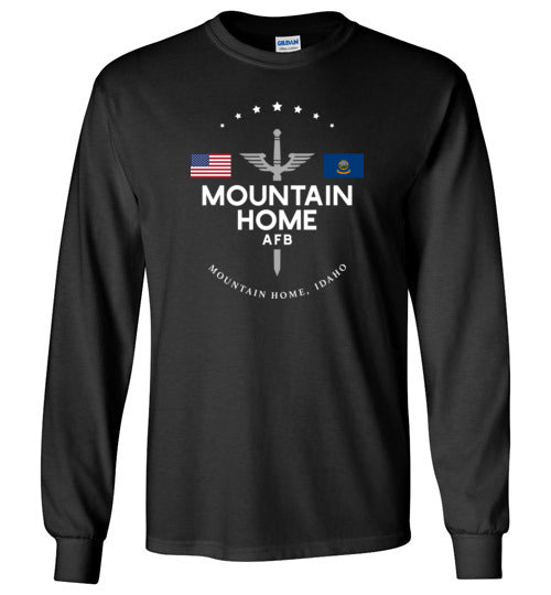 Load image into Gallery viewer, Mountain Home AFB - Men&#39;s/Unisex Long-Sleeve T-Shirt-Wandering I Store

