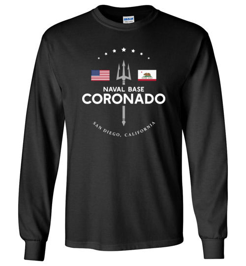 Naval Base Coronado - Men's/Unisex Long-Sleeve T-Shirt-Wandering I Store