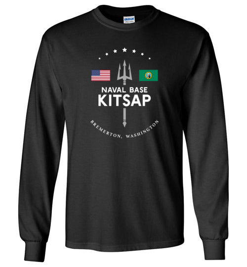 Load image into Gallery viewer, Naval Base Kitsap - Men&#39;s/Unisex Long-Sleeve T-Shirt-Wandering I Store
