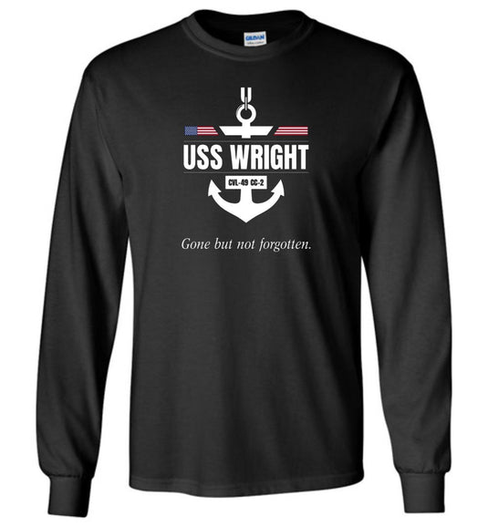 USS Wright CVL-49 CC-2 "GBNF" - Men's/Unisex Long-Sleeve T-Shirt
