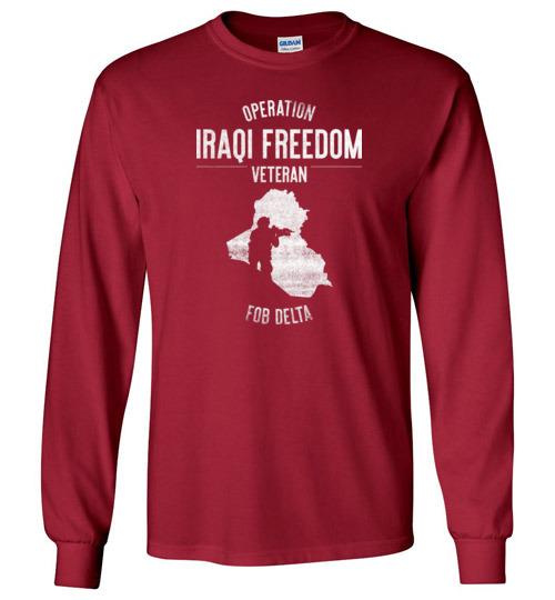 Load image into Gallery viewer, Operation Iraqi Freedom &quot;FOB Delta&quot; - Men&#39;s/Unisex Long-Sleeve T-Shirt
