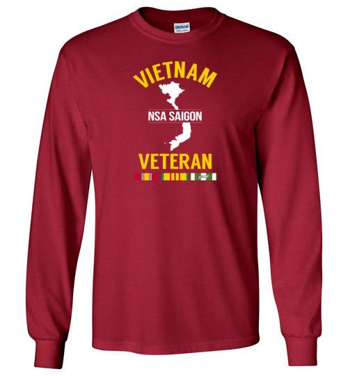 Load image into Gallery viewer, Vietnam Veteran &quot;NSA Saigon&quot; - Men&#39;s/Unisex Long-Sleeve T-Shirt
