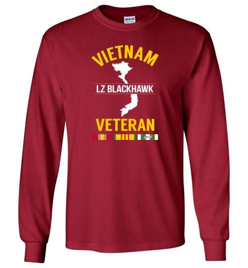 Load image into Gallery viewer, Vietnam Veteran &quot;LZ Blackhawk&quot; - Men&#39;s/Unisex Long-Sleeve T-Shirt
