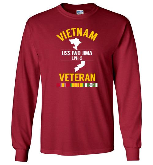 Vietnam Veteran "USS Iwo Jima LPH-2" - Men's/Unisex Long-Sleeve T-Shirt