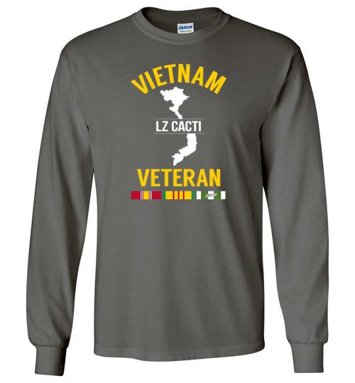 Load image into Gallery viewer, Vietnam Veteran &quot;LZ Cacti&quot; - Men&#39;s/Unisex Long-Sleeve T-Shirt
