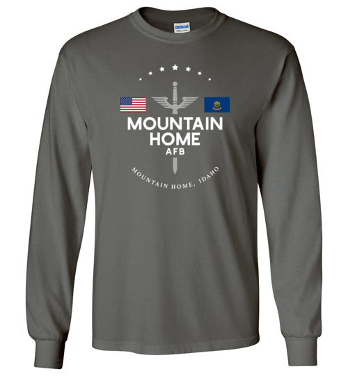 Load image into Gallery viewer, Mountain Home AFB - Men&#39;s/Unisex Long-Sleeve T-Shirt-Wandering I Store
