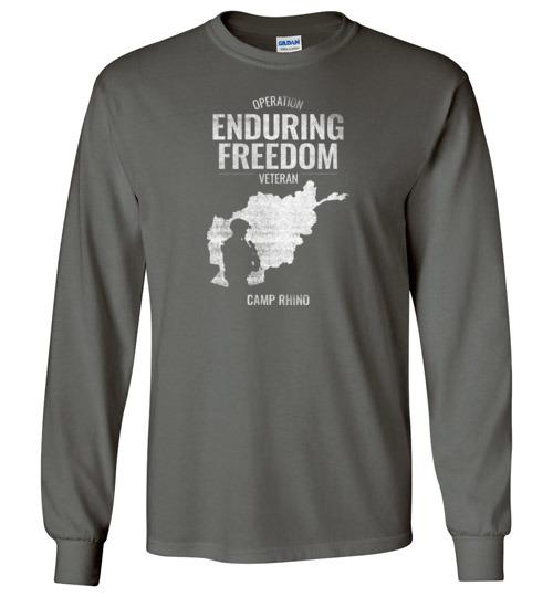 Load image into Gallery viewer, Operation Enduring Freedom &quot;Camp Rhino&quot; - Men&#39;s/Unisex Long-Sleeve T-Shirt
