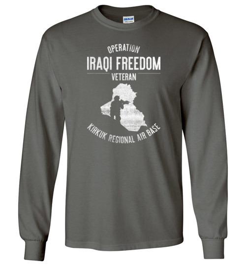 Load image into Gallery viewer, Operation Iraqi Freedom &quot;Kirkuk Regional Air Base&quot; - Men&#39;s/Unisex Long-Sleeve T-Shirt

