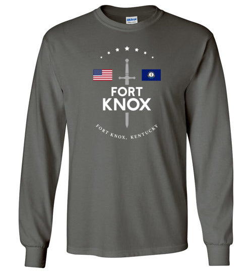 Load image into Gallery viewer, Fort Knox - Men&#39;s/Unisex Long-Sleeve T-Shirt-Wandering I Store

