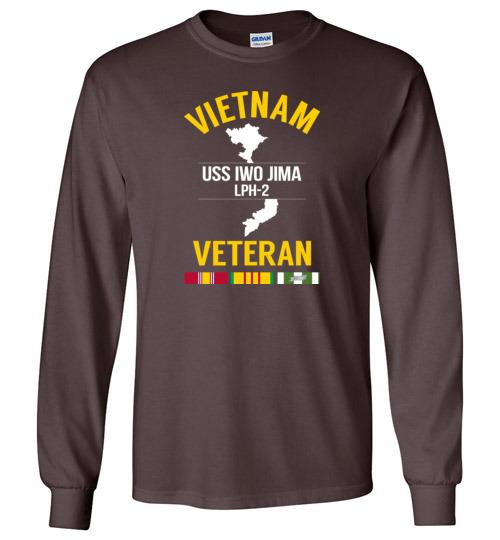 Vietnam Veteran "USS Iwo Jima LPH-2" - Men's/Unisex Long-Sleeve T-Shirt