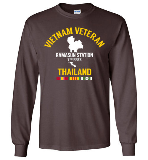 Vietnam Veteran Thailand "Ramasun Station 7th RRFS" - Men's/Unisex Long-Sleeve T-Shirt-Wandering I Store