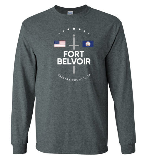 Fort Belvoir - Men's/Unisex Long-Sleeve T-Shirt-Wandering I Store