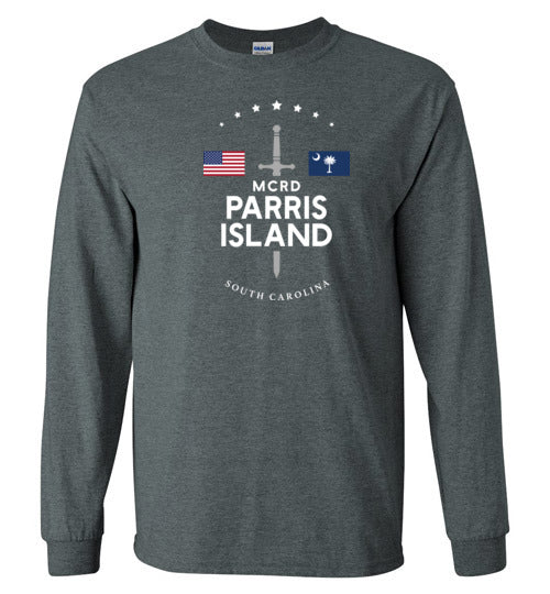 Load image into Gallery viewer, MCRD Parris Island - Men&#39;s/Unisex Long-Sleeve T-Shirt-Wandering I Store

