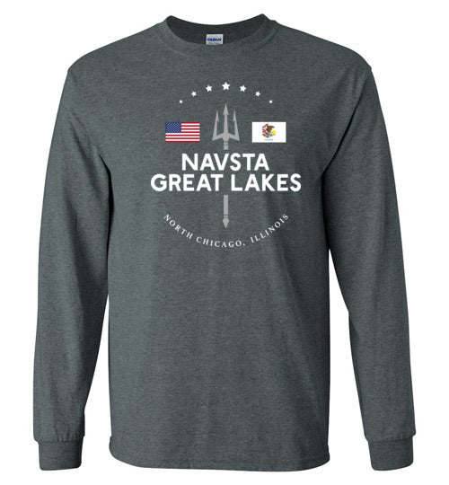 Load image into Gallery viewer, NAVSTA Great Lakes - Men&#39;s/Unisex Long-Sleeve T-Shirt-Wandering I Store
