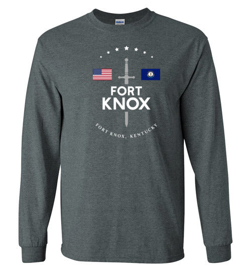 Load image into Gallery viewer, Fort Knox - Men&#39;s/Unisex Long-Sleeve T-Shirt-Wandering I Store
