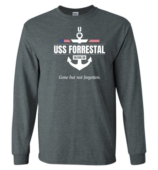 USS Forrestal CV/CVA-59 "GBNF" - Men's/Unisex Long-Sleeve T-Shirt