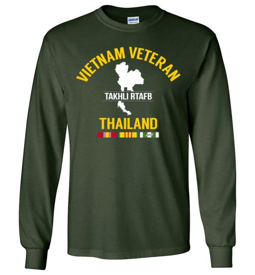 Load image into Gallery viewer, Vietnam Veteran Thailand &quot;Takhli RTAFB&quot; - Men&#39;s/Unisex Long-Sleeve T-Shirt
