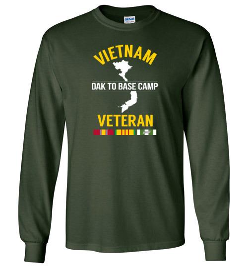 Vietnam Veteran "Dak To Base Camp" - Men's/Unisex Long-Sleeve T-Shirt