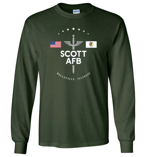 Load image into Gallery viewer, Scott AFB - Men&#39;s/Unisex Long-Sleeve T-Shirt-Wandering I Store
