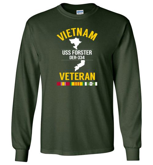 Vietnam Veteran "USS Forster DER-334" - Men's/Unisex Long-Sleeve T-Shirt