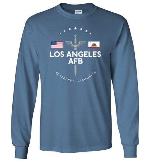 Los Angeles AFB - Men's/Unisex Long-Sleeve T-Shirt-Wandering I Store