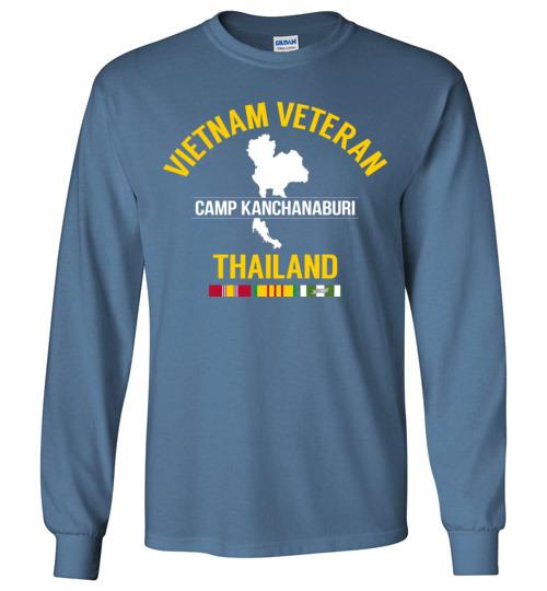 Load image into Gallery viewer, Vietnam Veteran Thailand &quot;Camp Kanchanaburi&quot; - Men&#39;s/Unisex Long-Sleeve T-Shirt
