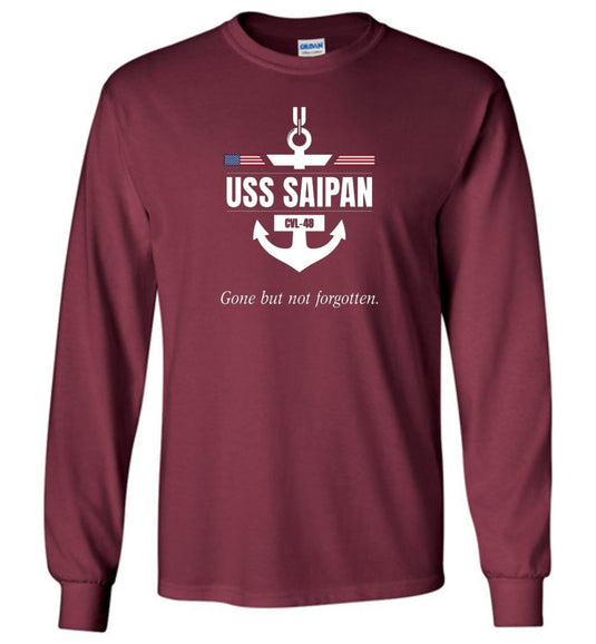 USS Saipan CVL-48 "GBNF" - Men's/Unisex Long-Sleeve T-Shirt