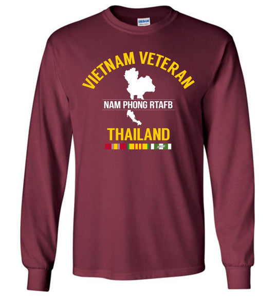 Vietnam Veteran Thailand "Nam Phong RTAFB" - Men's/Unisex Long-Sleeve T-Shirt