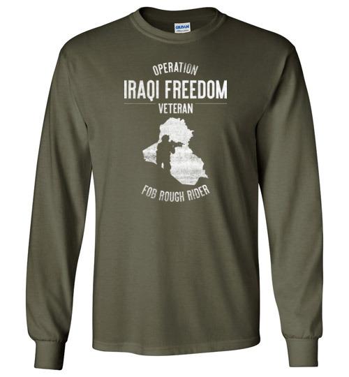 Load image into Gallery viewer, Operation Iraqi Freedom &quot;FOB Rough Rider&quot; - Men&#39;s/Unisex Long-Sleeve T-Shirt
