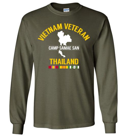 Load image into Gallery viewer, Vietnam Veteran Thailand &quot;Camp Samae San&quot; - Men&#39;s/Unisex Long-Sleeve T-Shirt
