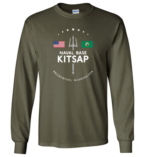 Load image into Gallery viewer, Naval Base Kitsap - Men&#39;s/Unisex Long-Sleeve T-Shirt-Wandering I Store
