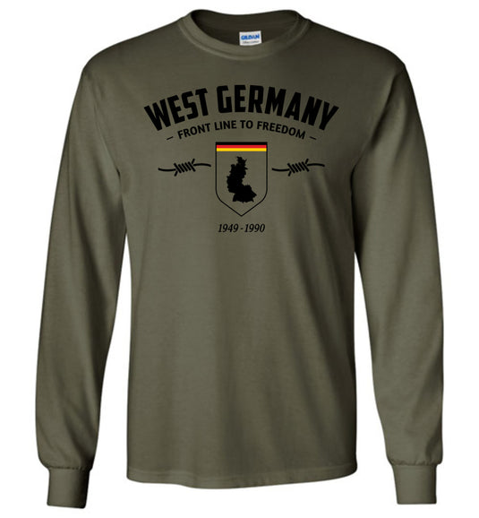 West Germany "Front Line to Freedom" - Men's/Unisex Long-Sleeve T-Shirt