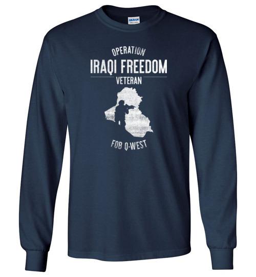 Load image into Gallery viewer, Operation Iraqi Freedom &quot;FOB Q-West&quot; - Men&#39;s/Unisex Long-Sleeve T-Shirt

