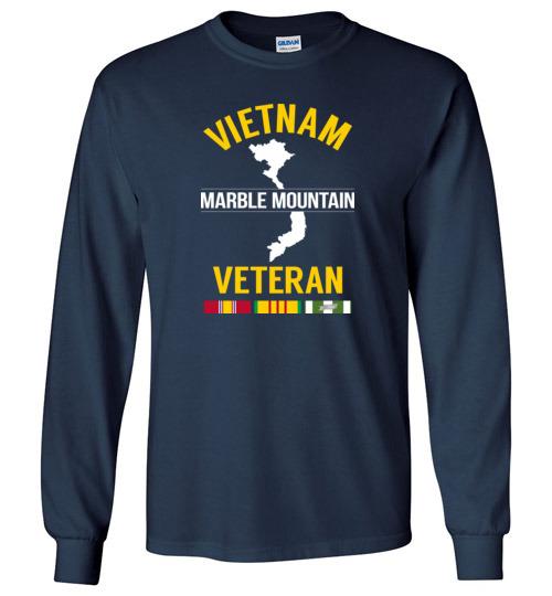 Load image into Gallery viewer, Vietnam Veteran &quot;Marble Mountain&quot; - Men&#39;s/Unisex Long-Sleeve T-Shirt
