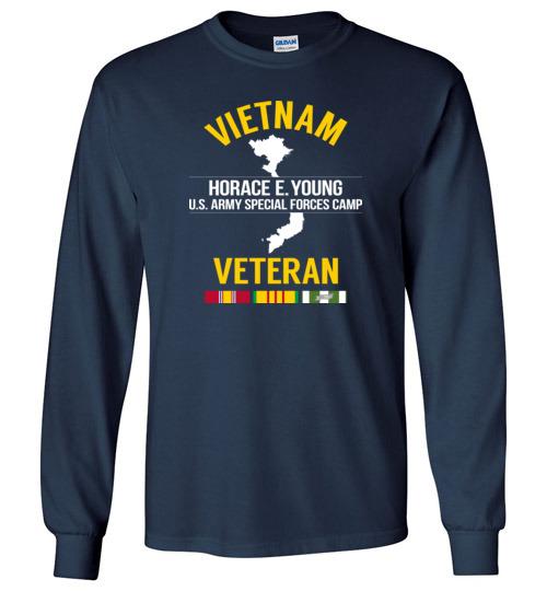 Load image into Gallery viewer, Vietnam Veteran &quot;Horace E. Young U.S. Army Special Forces Camp&quot; - Men&#39;s/Unisex Long-Sleeve T-Shirt
