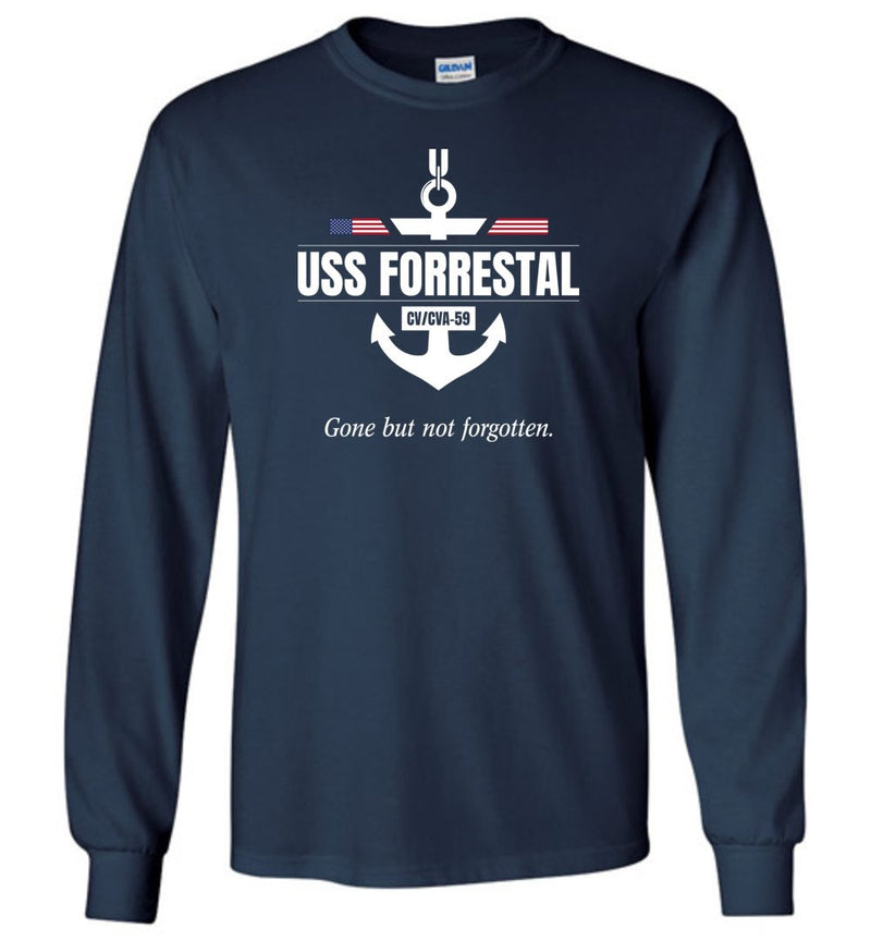 Load image into Gallery viewer, USS Forrestal CV/CVA-59 &quot;GBNF&quot; - Men&#39;s/Unisex Long-Sleeve T-Shirt
