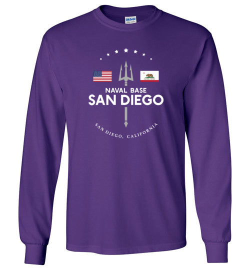 Naval Base San Diego - Men's/Unisex Long-Sleeve T-Shirt-Wandering I Store