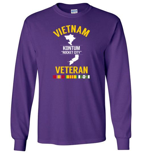 Load image into Gallery viewer, Vietnam Veteran &quot;Kontum / Rocket City&quot; - Men&#39;s/Unisex Long-Sleeve T-Shirt
