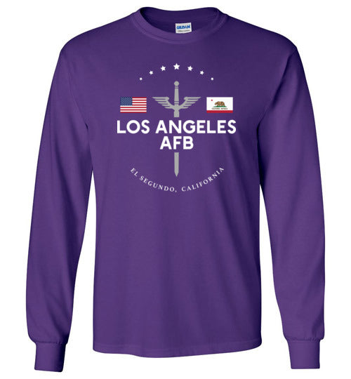 Los Angeles AFB - Men's/Unisex Long-Sleeve T-Shirt-Wandering I Store