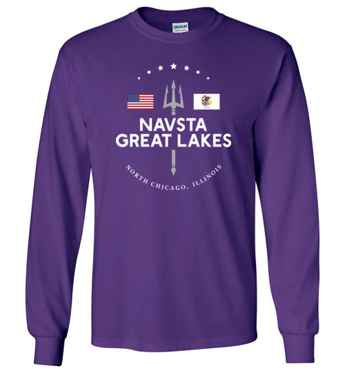 NAVSTA Great Lakes - Men's/Unisex Long-Sleeve T-Shirt-Wandering I Store