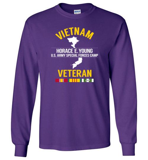 Load image into Gallery viewer, Vietnam Veteran &quot;Horace E. Young U.S. Army Special Forces Camp&quot; - Men&#39;s/Unisex Long-Sleeve T-Shirt
